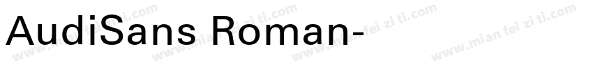 AudiSans Roman字体转换